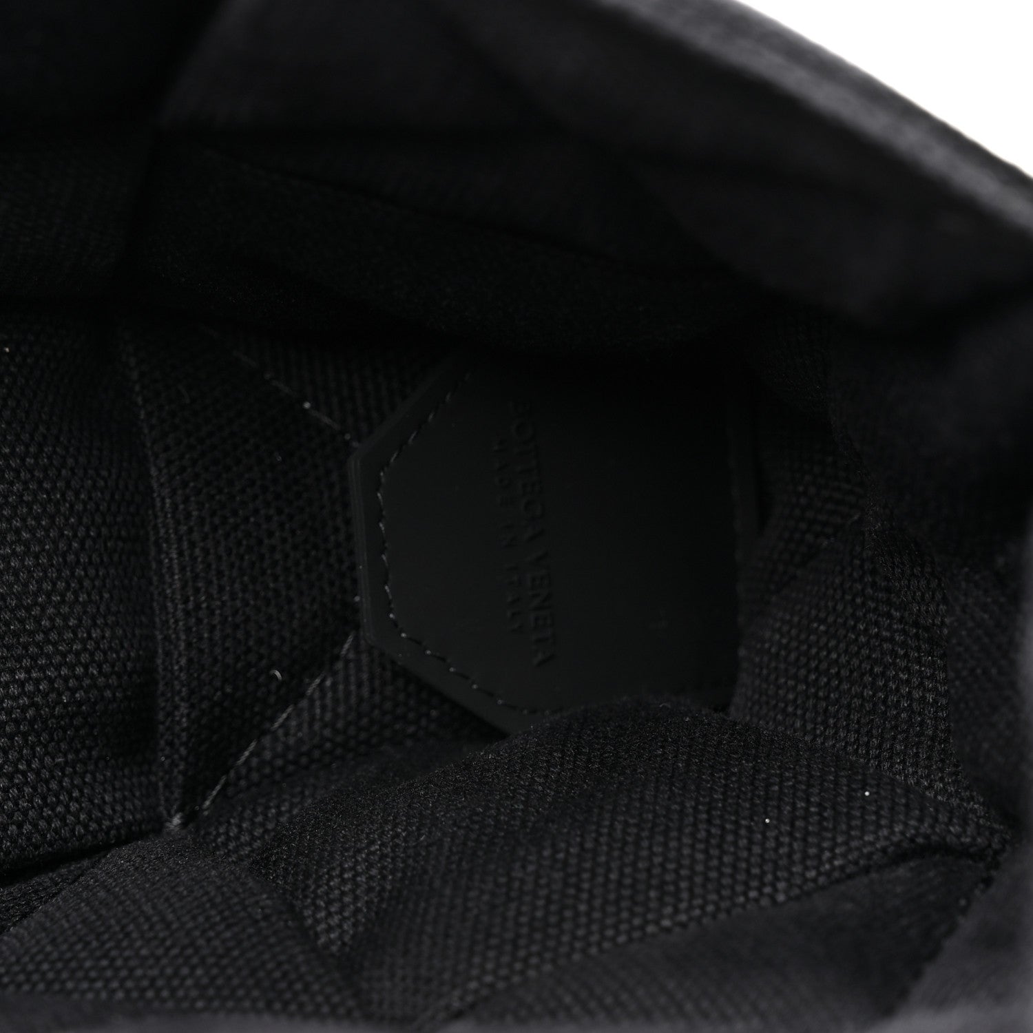 Denim Maxi Intrecciato Padded Tech Cassette Bag Black
