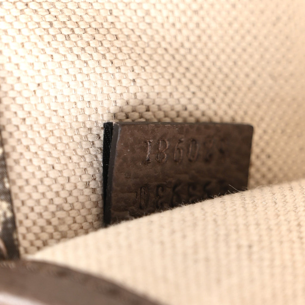 GG Supreme Monogram Neo Vintage Web Belt Bag Brown