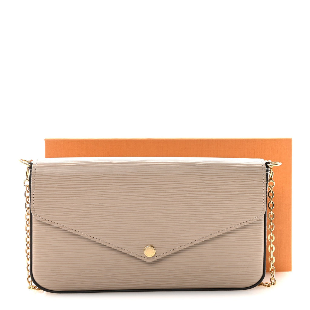 Epi Felicie Pochette Chain Wallet Galet