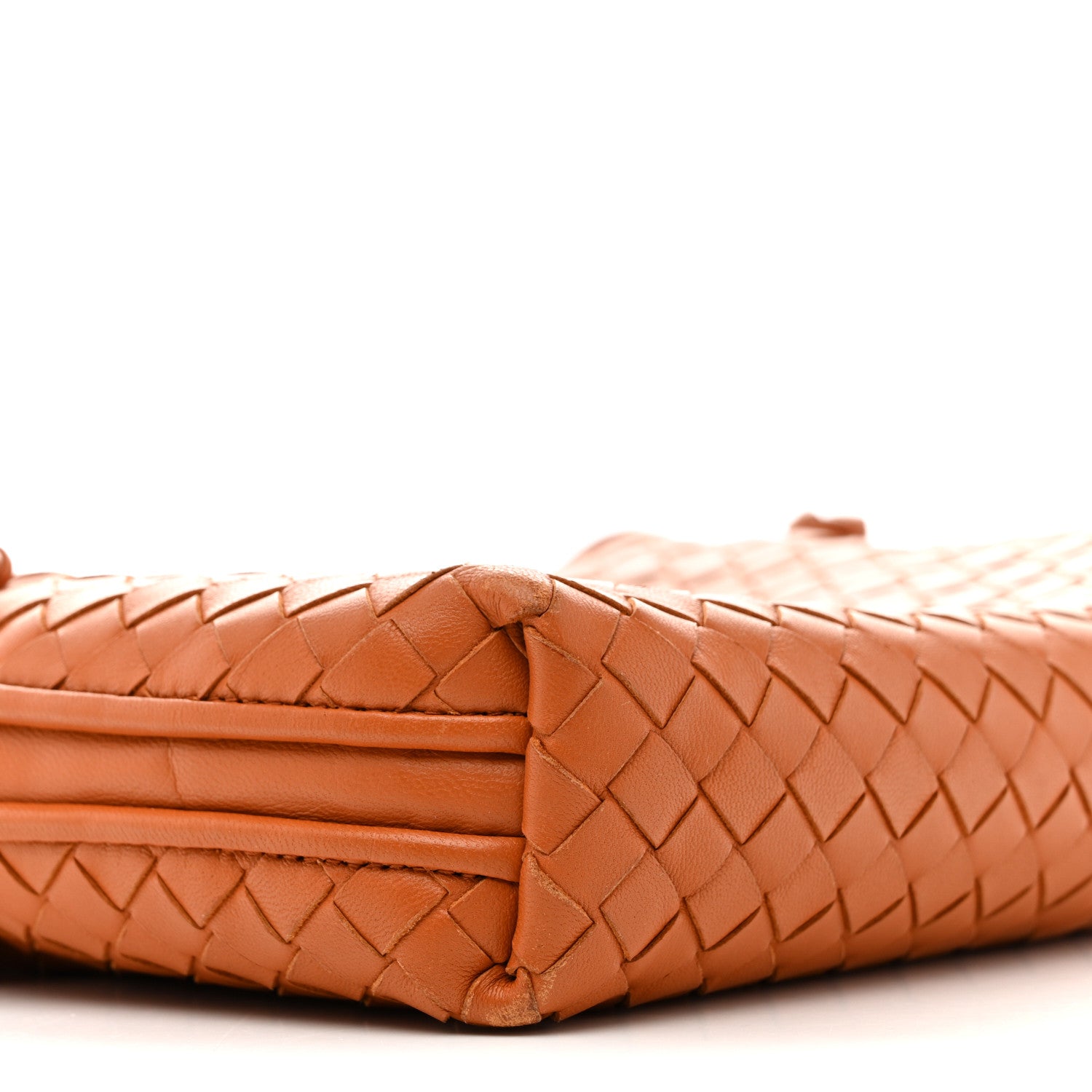 Nappa Intrecciato Nodini Crossbody Messenger Noce