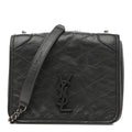 Crinkled Calfskin Matelasse Monogram Niki Chain Wallet Storm