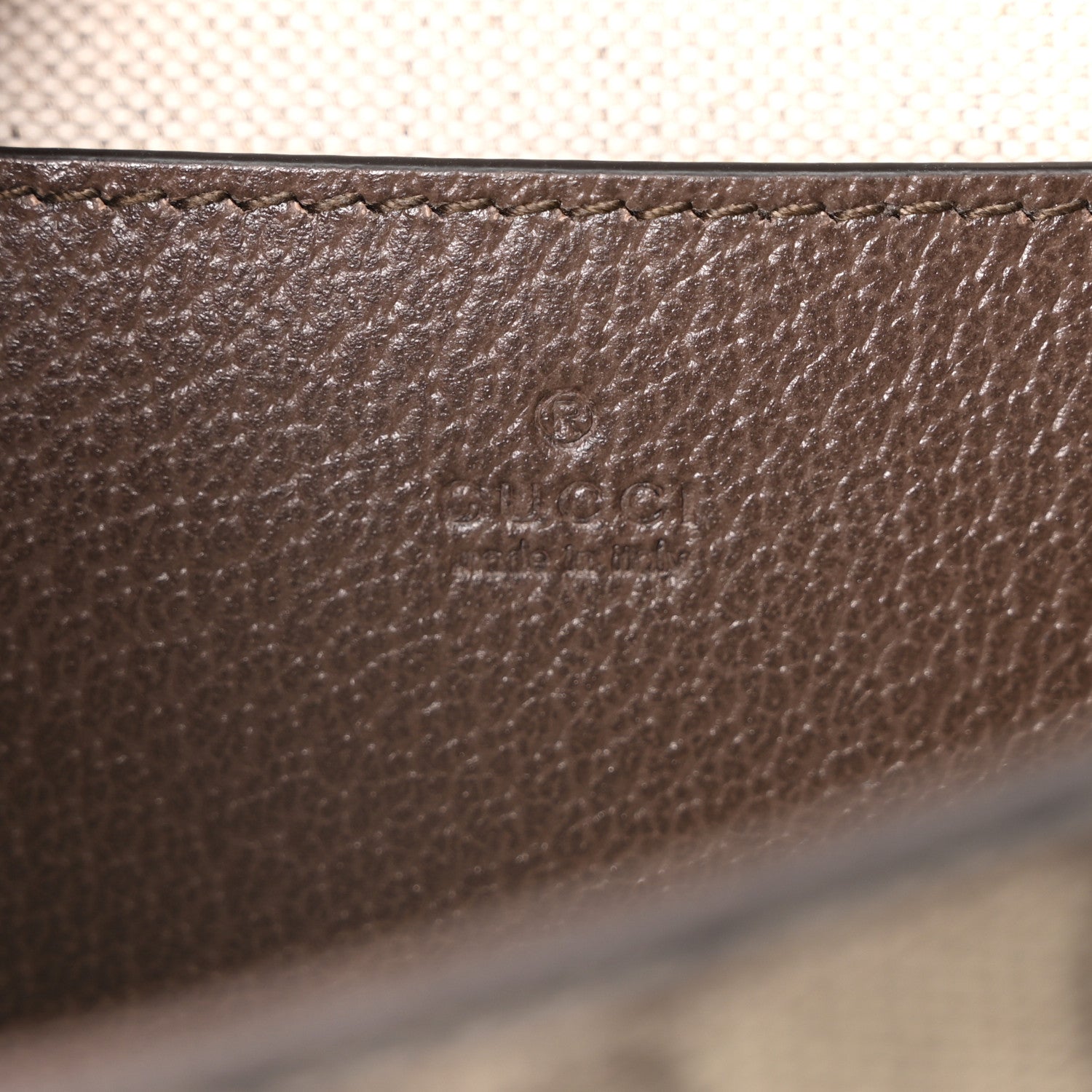 GG Supreme Monogram Textured Dollar Calfskin Web Mini Ophidia Envelope Shoulder Bag Beige Ebony