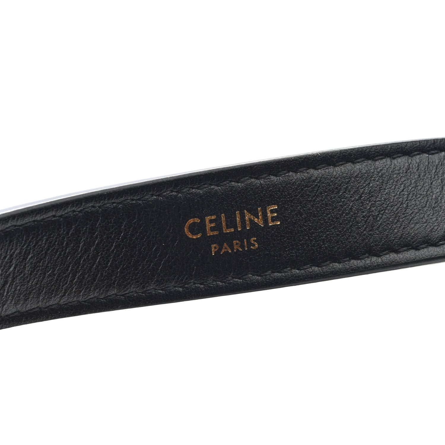 Smooth Calfskin Medium Strap Ava Triomphe Shoulder Bag Black