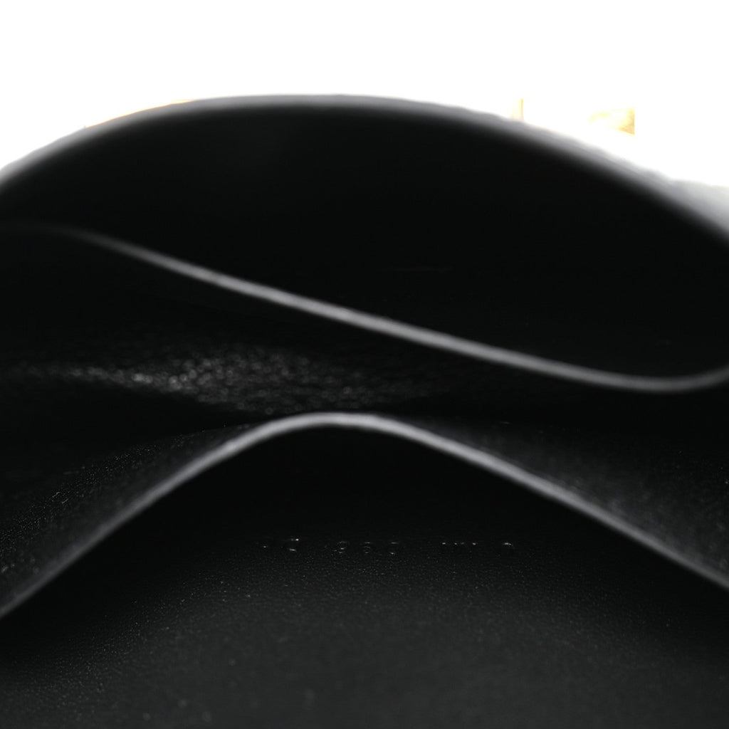Shiny Alligator Constance Slim Wallet Black
