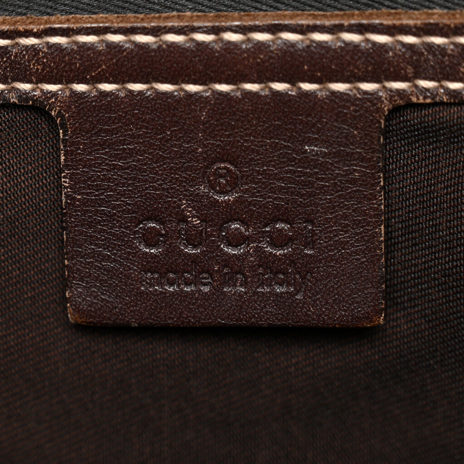 GG Supreme Monogram Medium Flat Messenger Bag Dark Brown