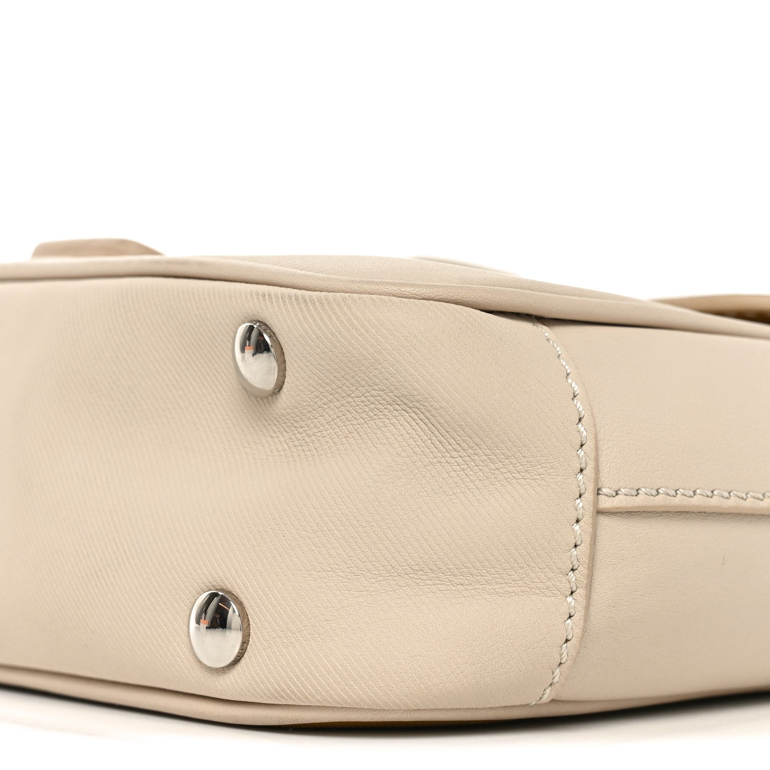Trench Calfskin Small DK88 Top Handle Bag Limestome Ochre Yellow