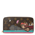 Monogram 2015 Christmas Animation Zippy Wallet Hibiscus