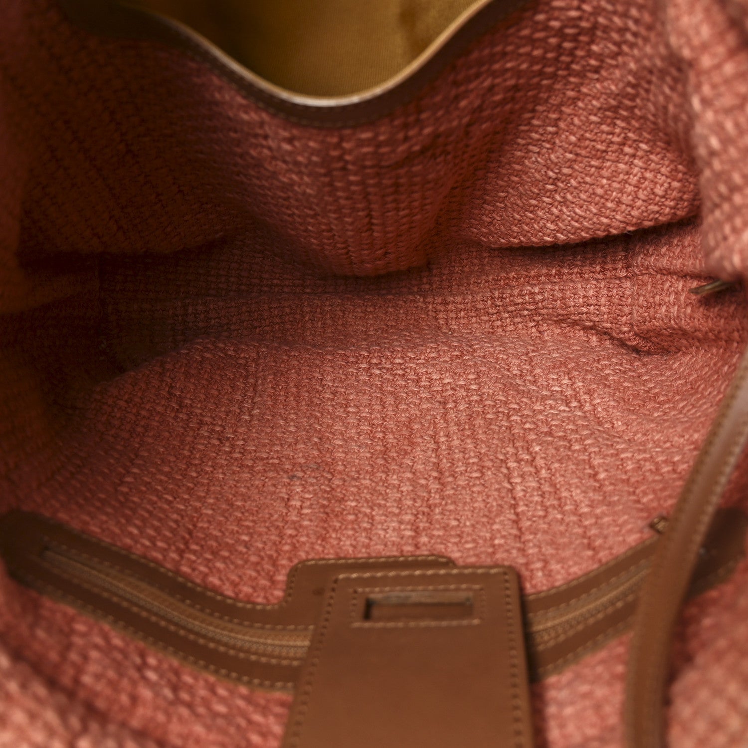 Straw Raffia Tote Natural Pink