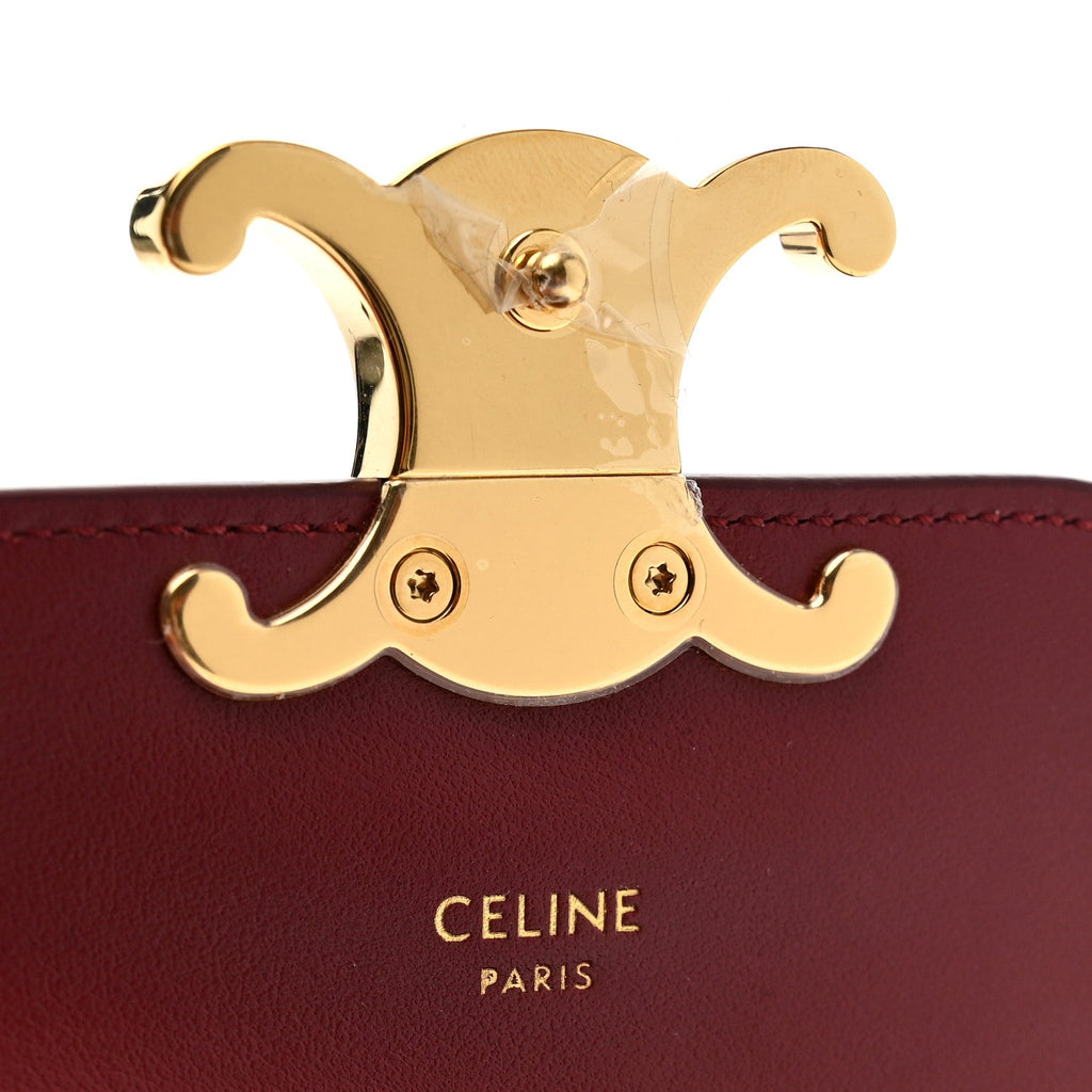 Shiny Calfskin Mini Triomphe Carmin