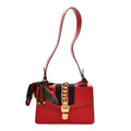 Calfskin Small Sylvie Shoulder Bag Hibiscus Red
