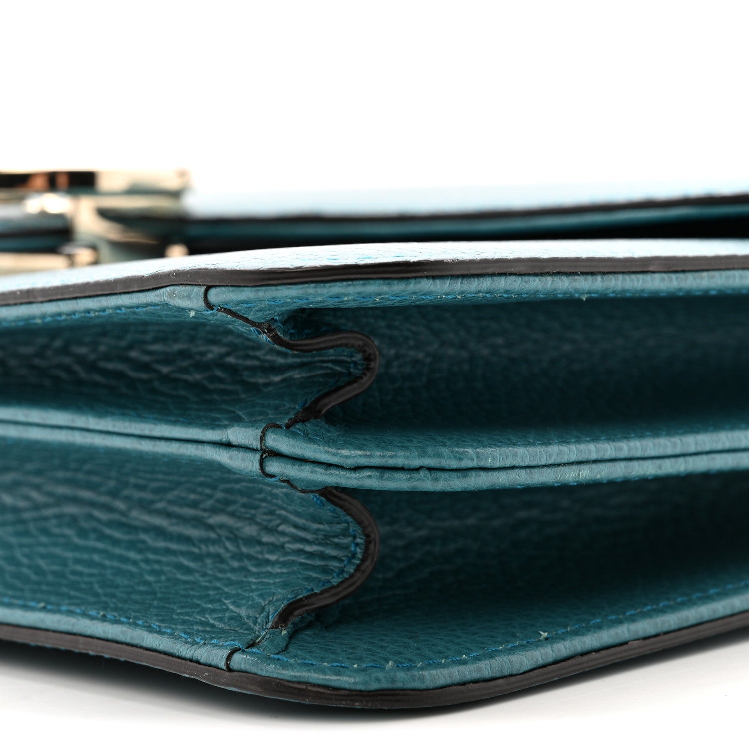 Dollar Calfskin Interlocking G Shoulder Bag Deep Cobalt