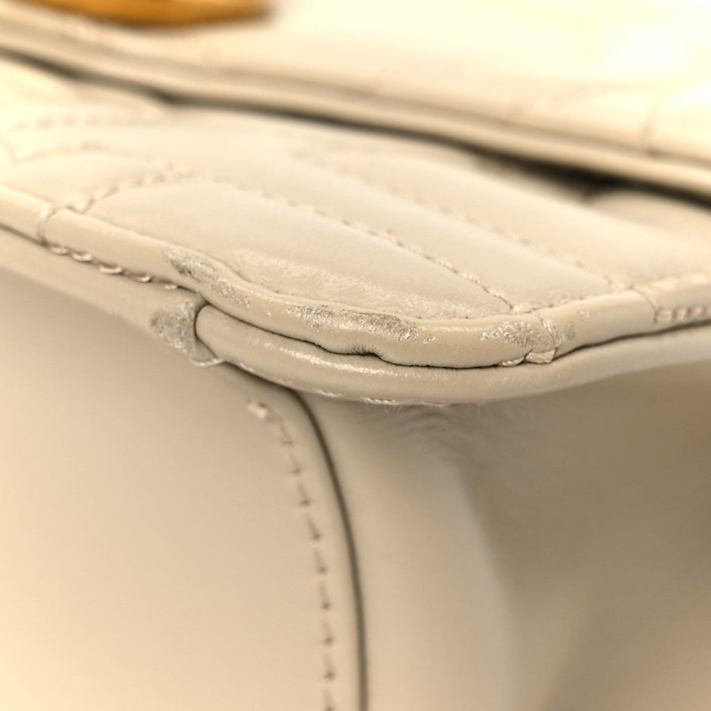 Calfskin Quilted Gancini Flap Bag Peony