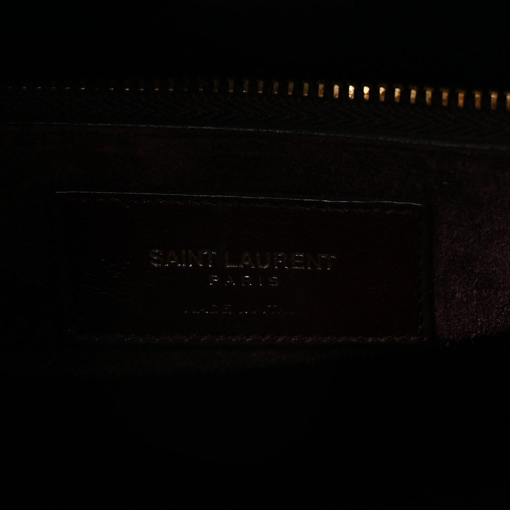 Calfskin Crocodile Embossed Small Sac De Jour Amarena