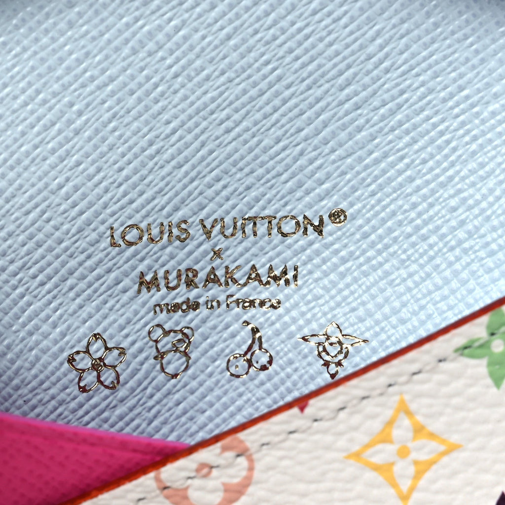 LV X TM Monogram Multicolor Slim  Holder White