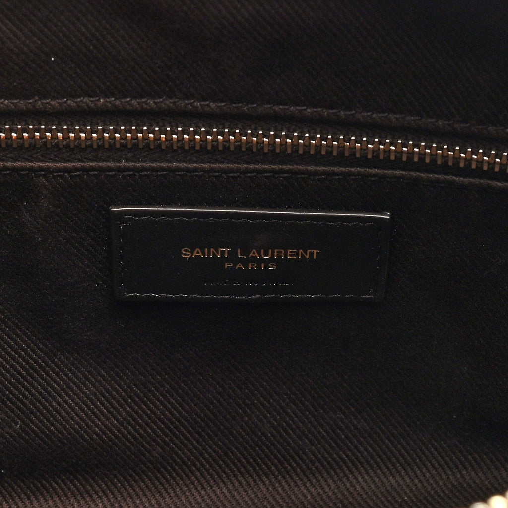 Canvas Smooth Calfskin Le Monogramme Crossbody Bag Chestnut