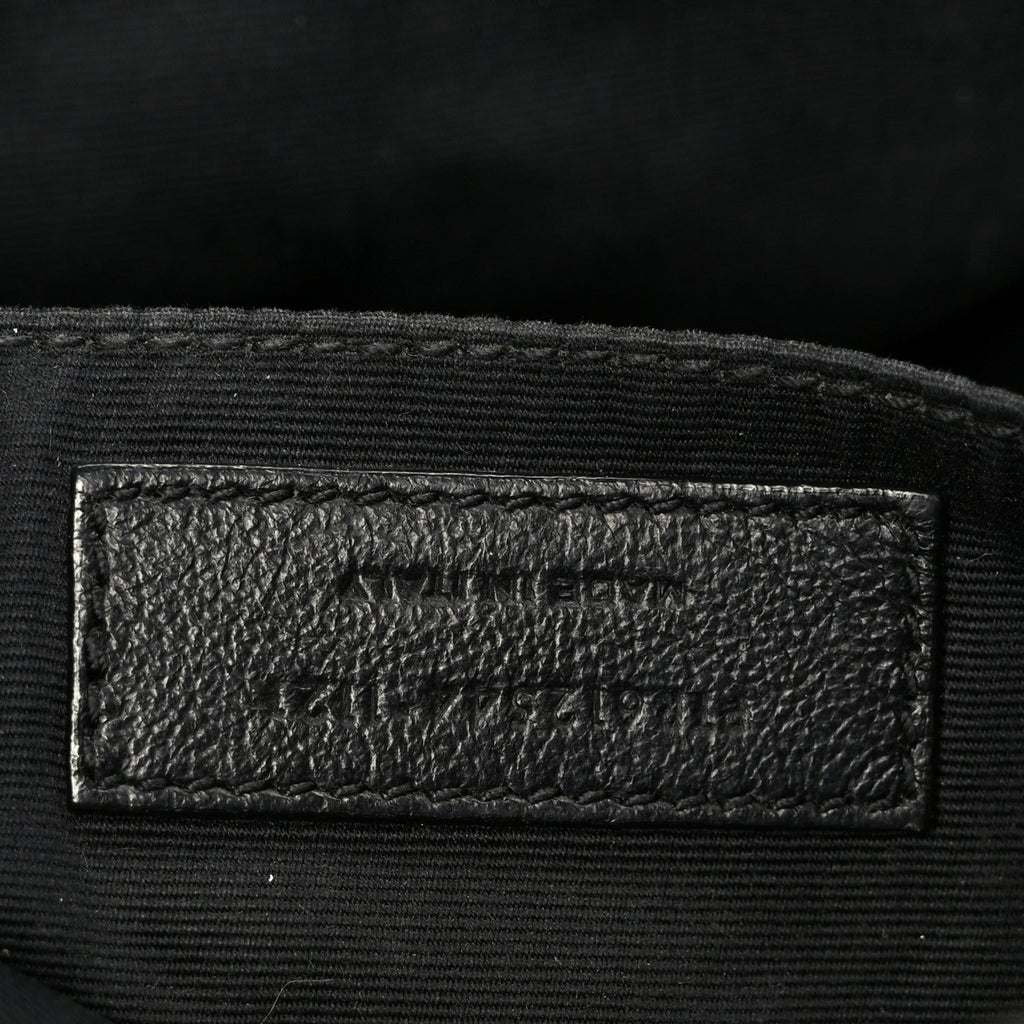 Calfskin Matelasse Monogram Monochrome Lou Camera Bag Black