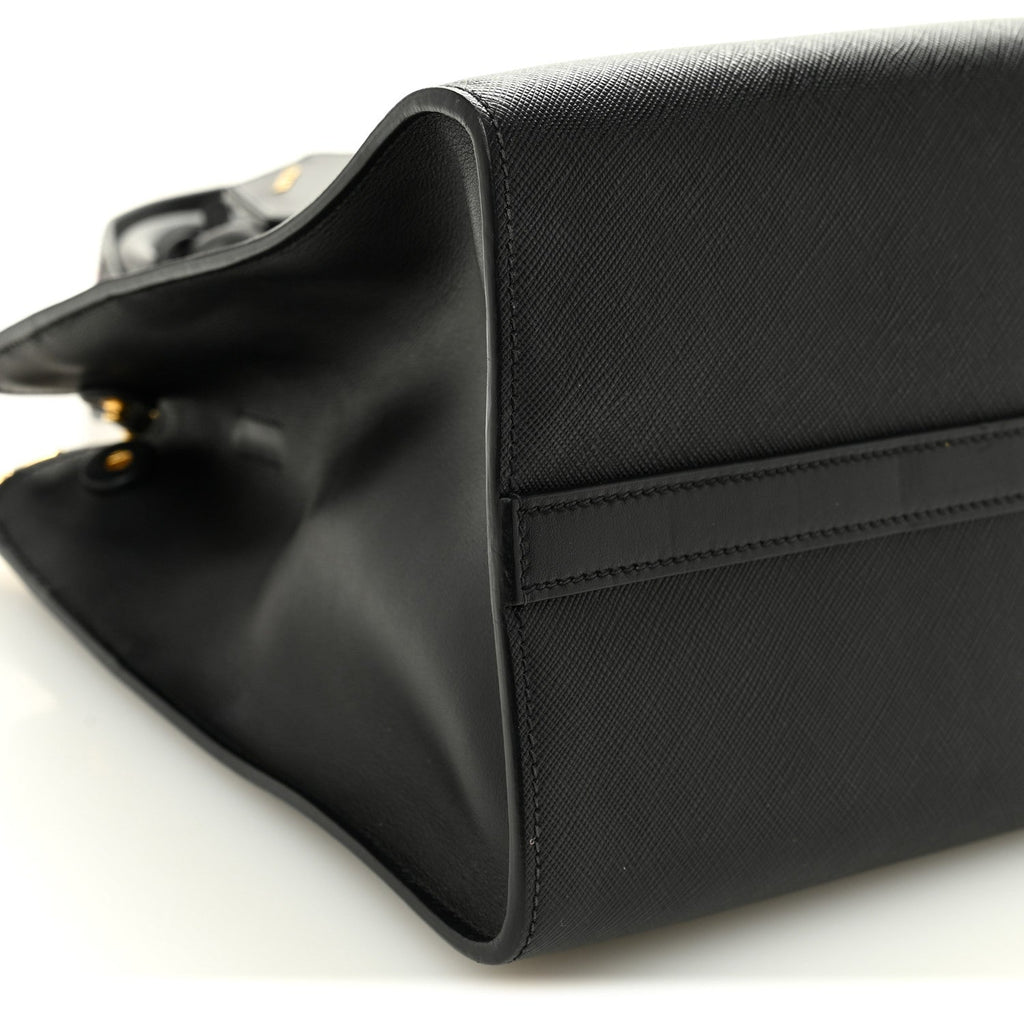 Saffiano Greche Greca Paradigme Bag Black Pink