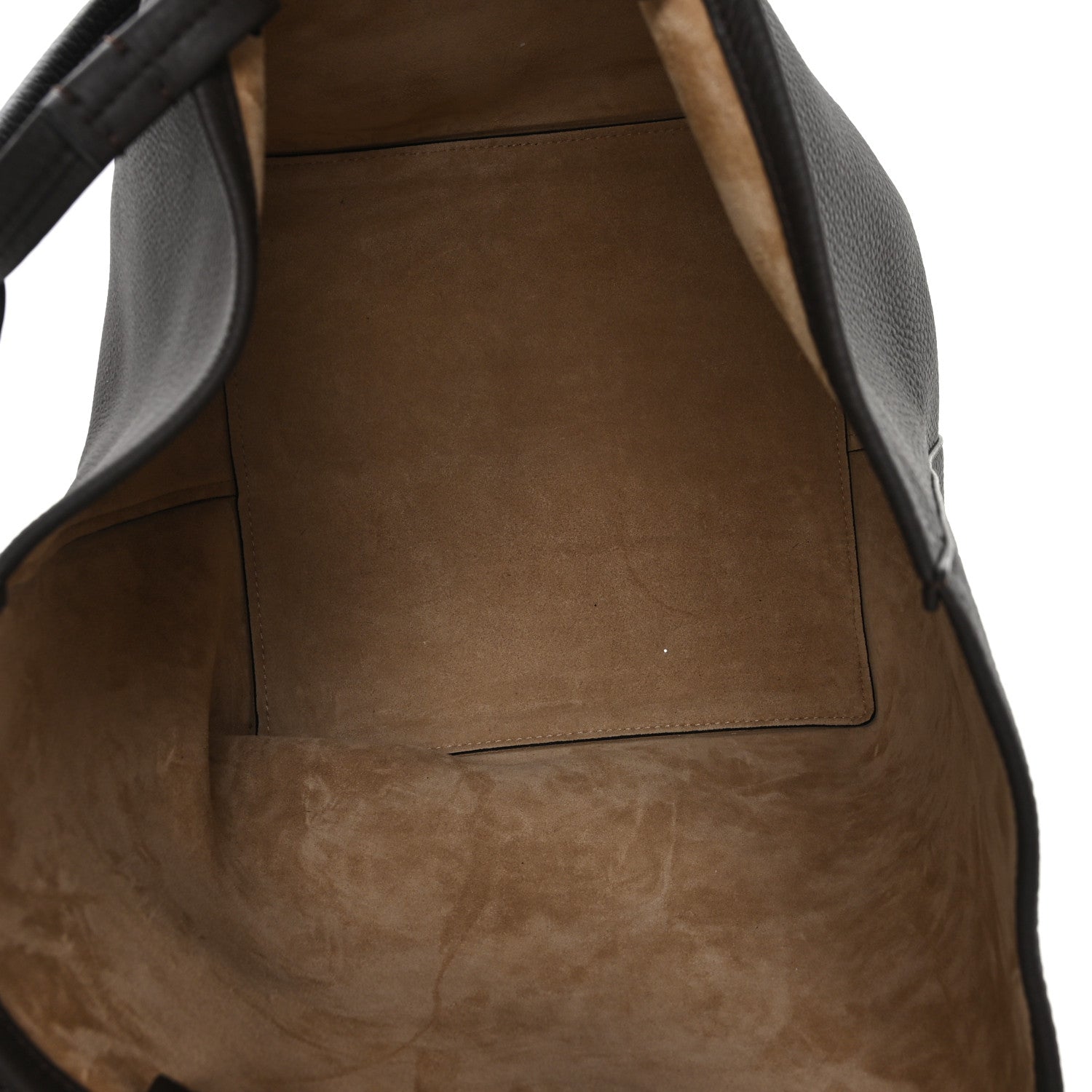 Grained Calfskin Park Tote Three Deep Brown