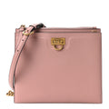 Calfskin Trifolio Crossbody Bag Antique Rose