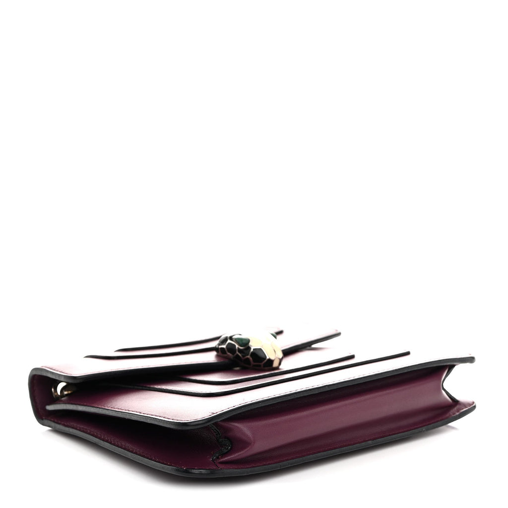 Calfskin Small Serpenti Forever Snake Strap Crossbody Bag Purple