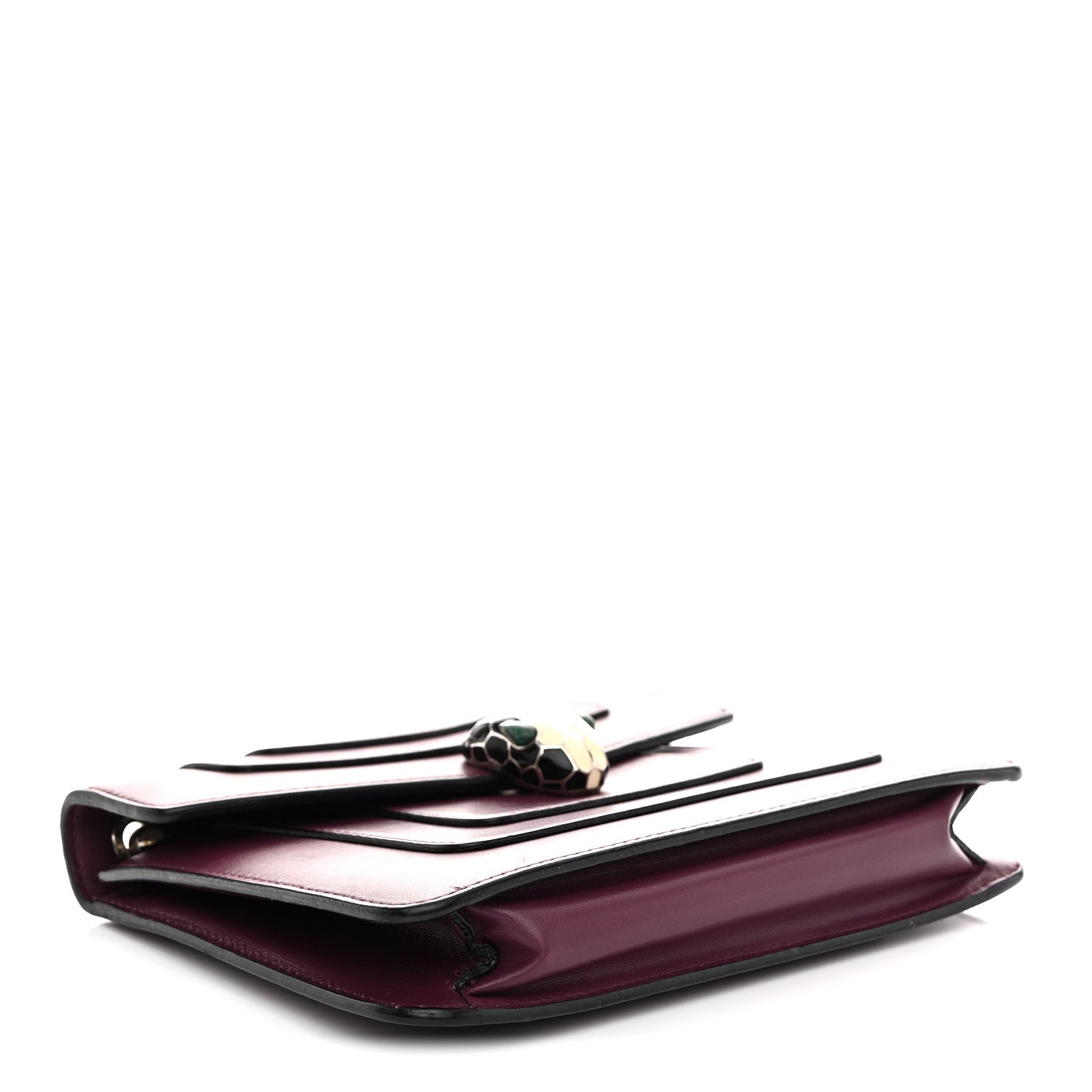 Calfskin Small Serpenti Forever Snake Strap Crossbody Bag Purple