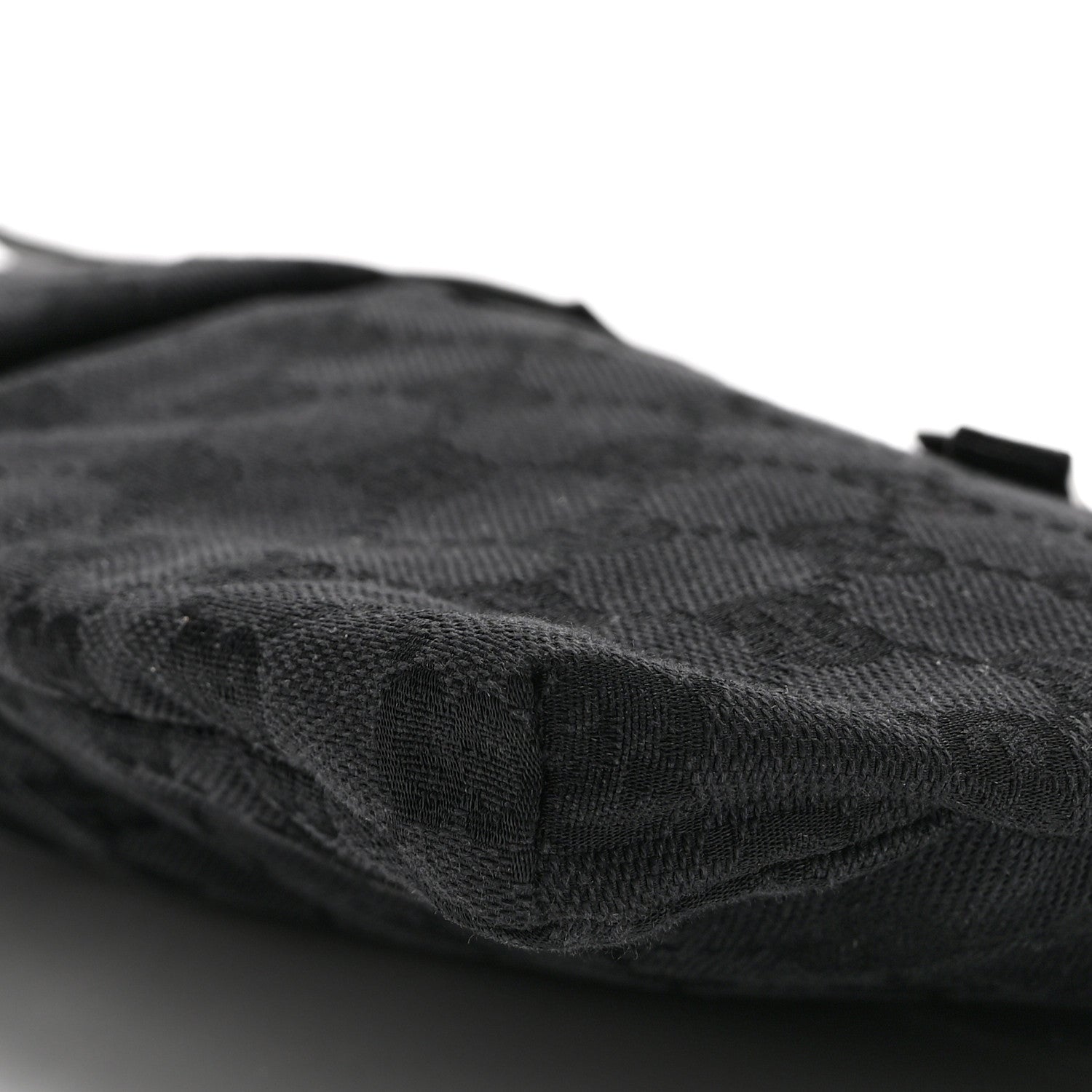 GG Monogram Double Pocket Belt Bag Black