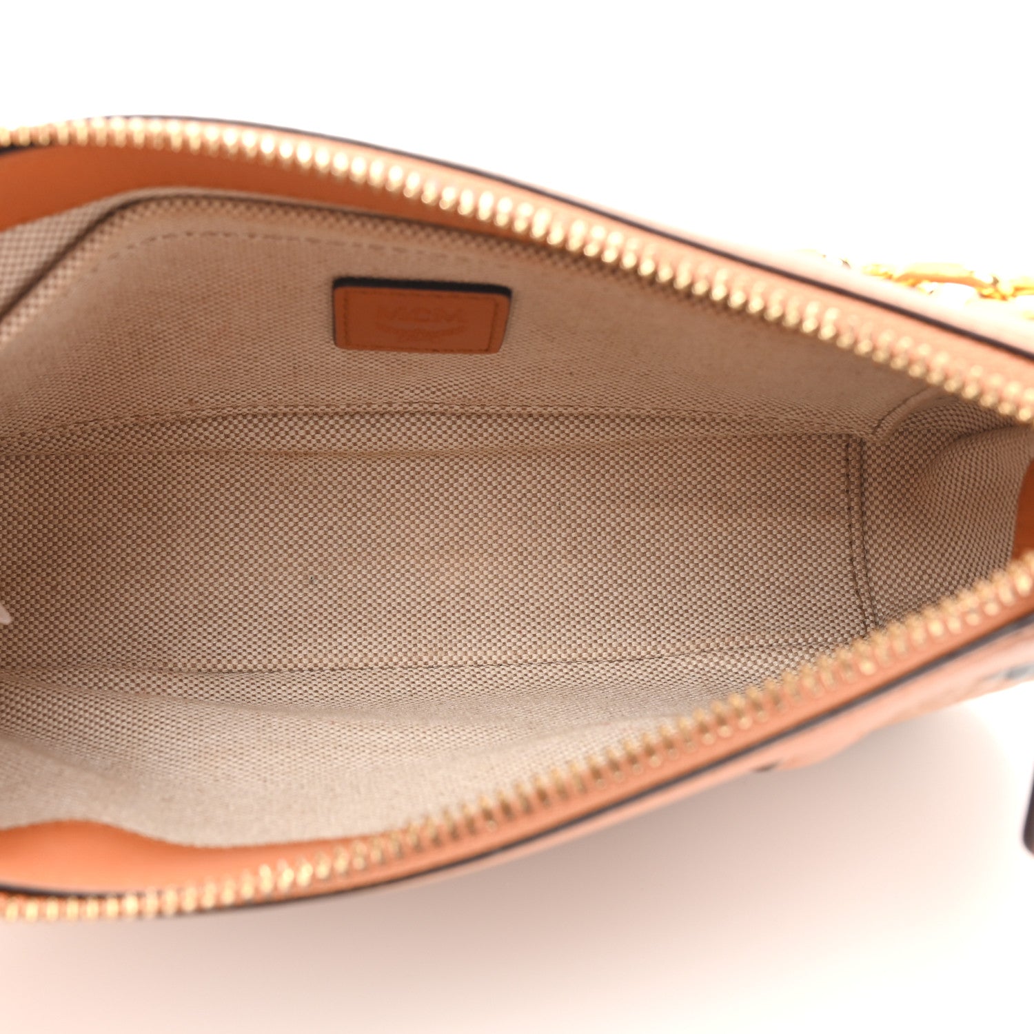 Visetos Nappa Mini Delmy Chain Shoulder Bag Cognac