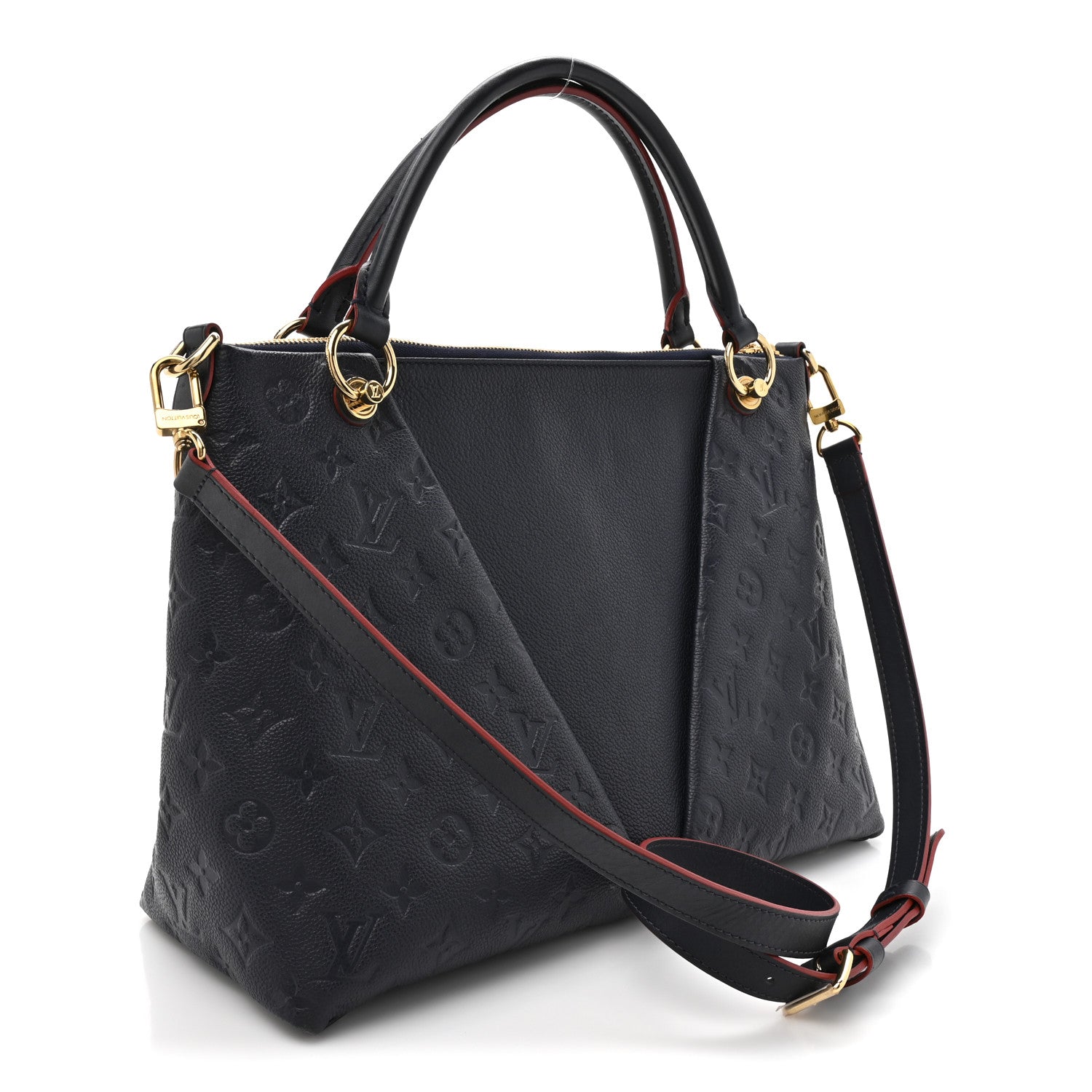 Empreinte V Tote MM Marine Rouge