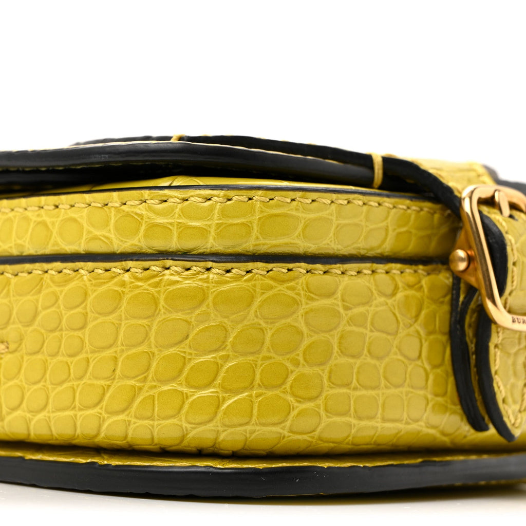 Alligator Bridle Micro Satchel Lime