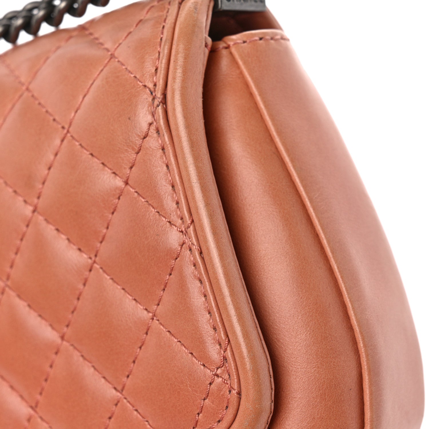 Calfskin Quilted Small Prestige Top Handle Flap Pink
