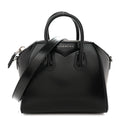 Shiny Lord Calfskin Mini Antigona Black
