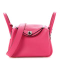 Taurillon Clemence Mini Lindy 20 Rose Extreme