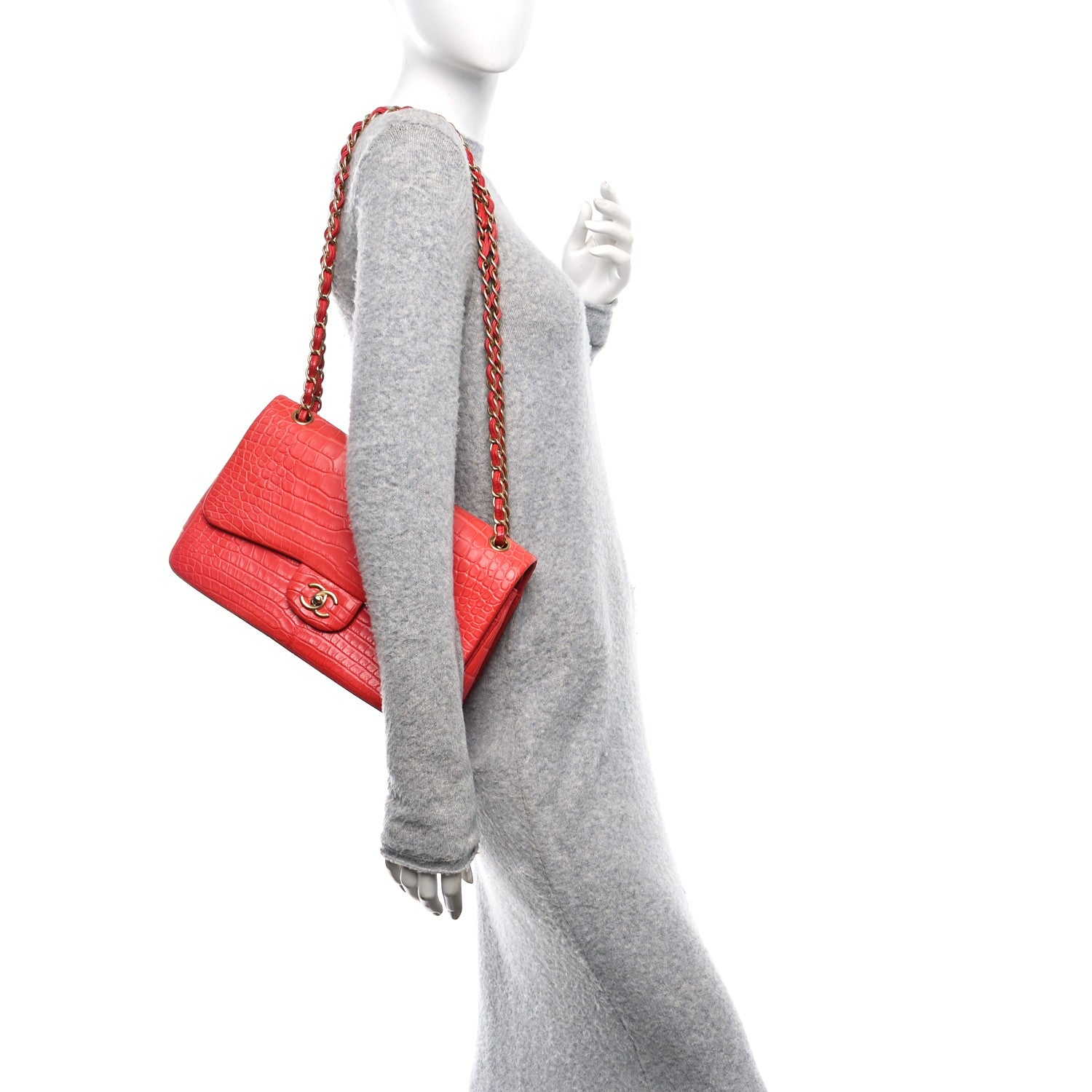 Alligator Jumbo Double Flap Red