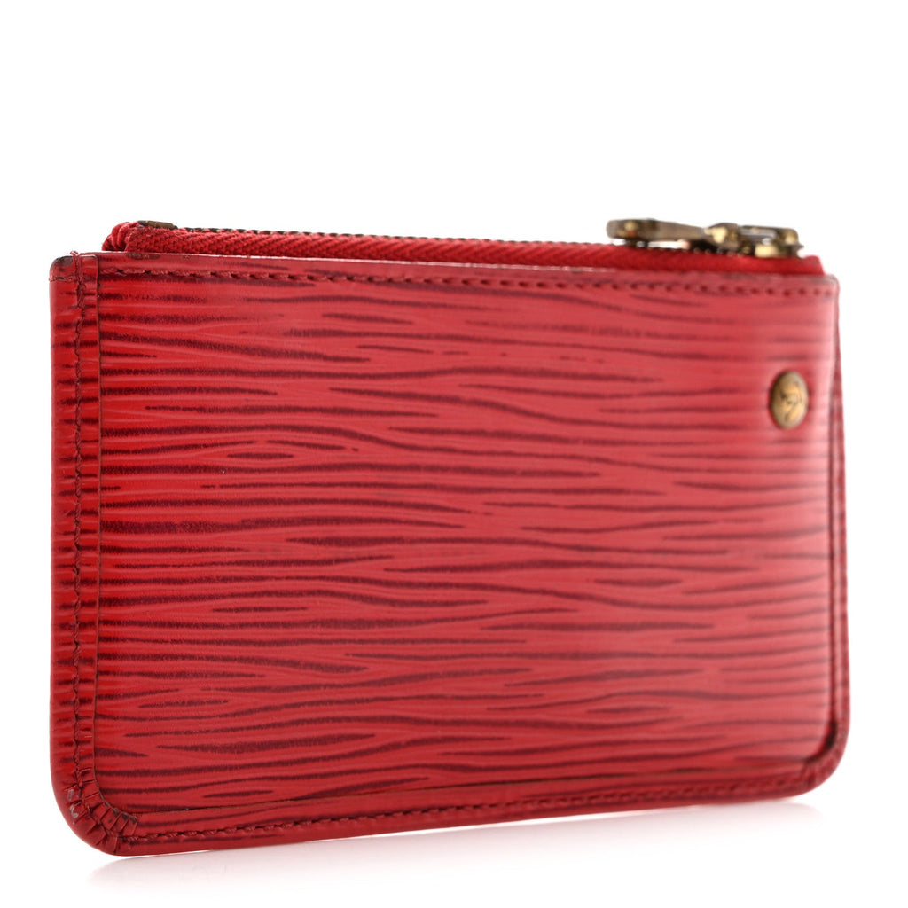 Epi Key Pouch Castillan Red
