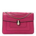 Calfskin Serpenti Forever Snake Strap Crossbody Bag Pink