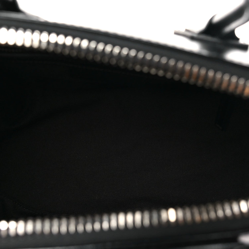Shiny Lord Calfskin Small Antigona Black