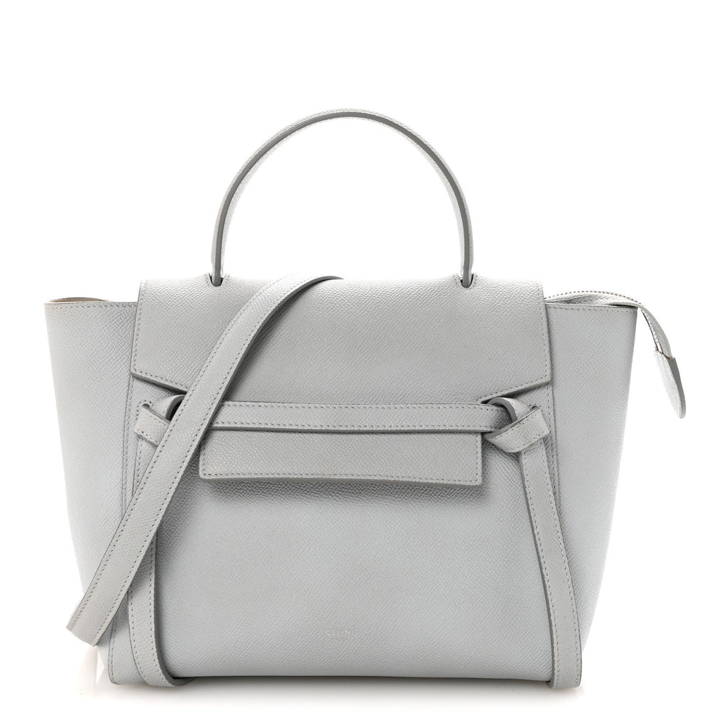 Grained Calfskin Micro Belt Bag Cloud