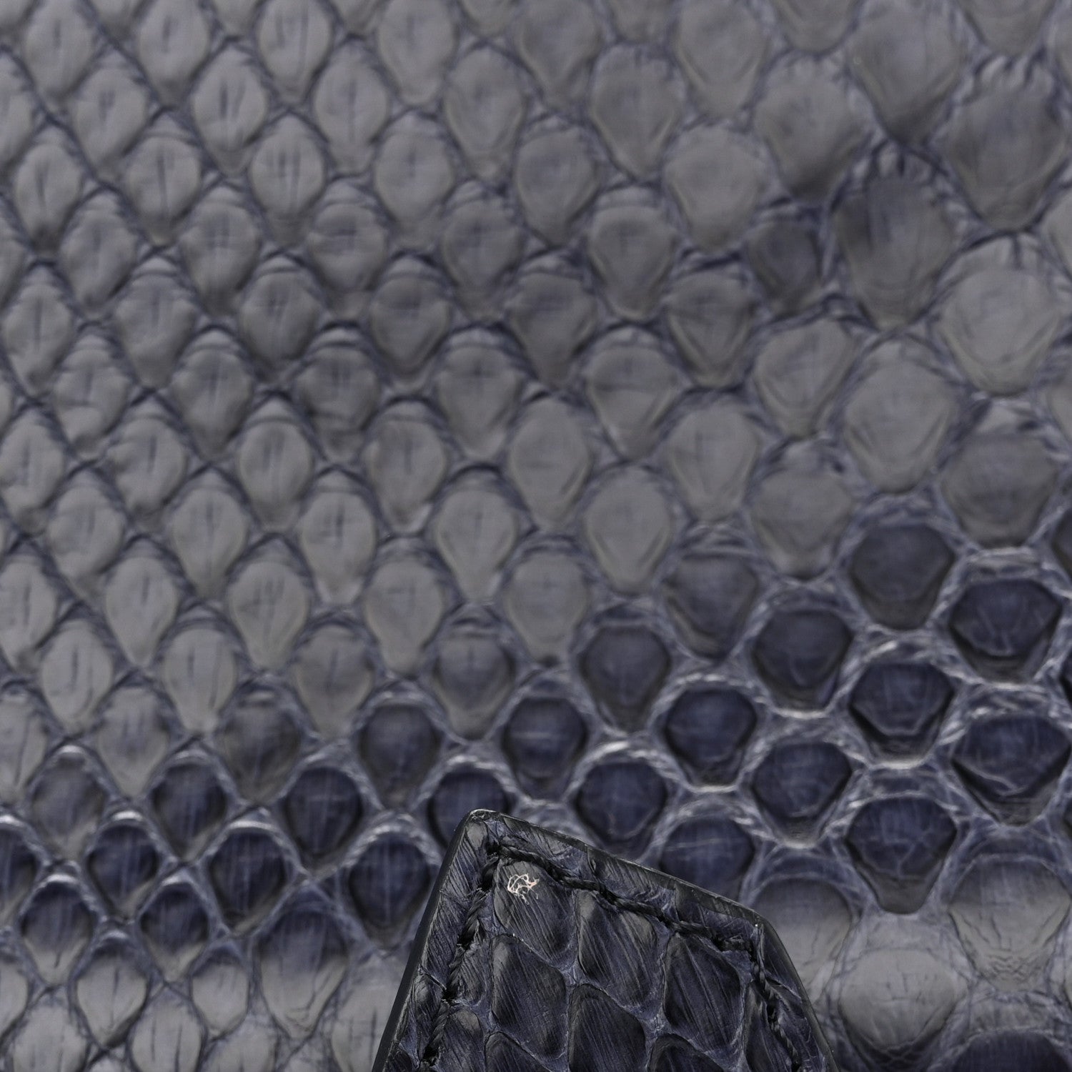 Snakeskin PS1 Pochette Clutch Blue
