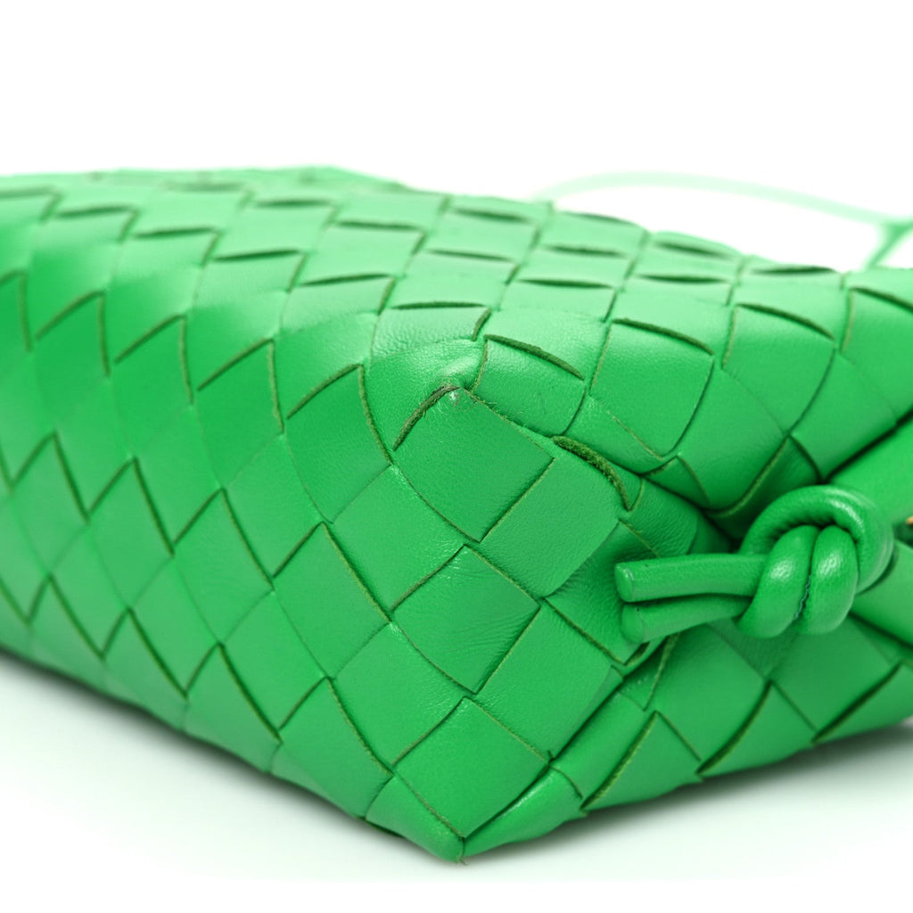 Nappa Intrecciato Mini Loop Camera Bag Parakeet