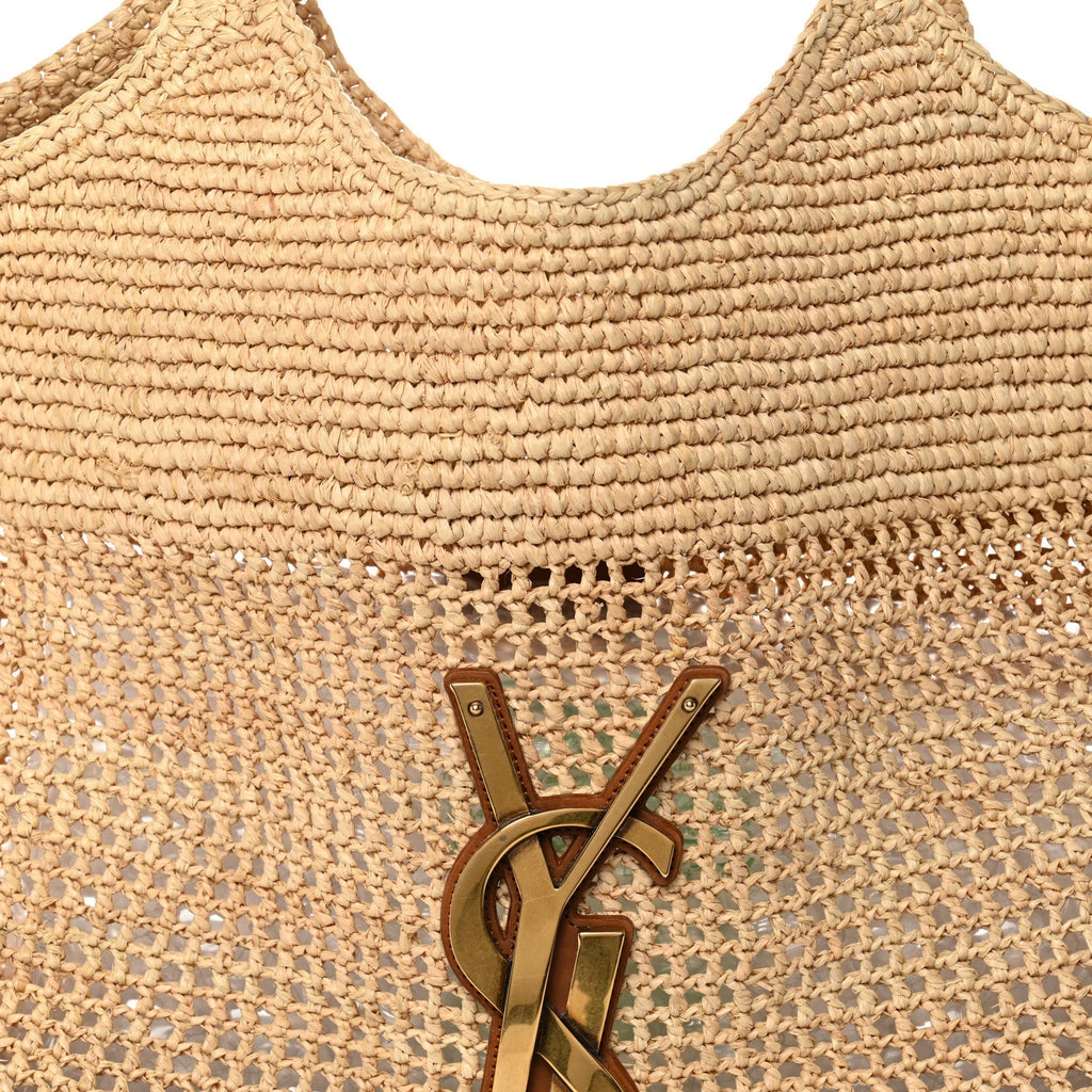 Raffia Icare Shopping Tote Natural