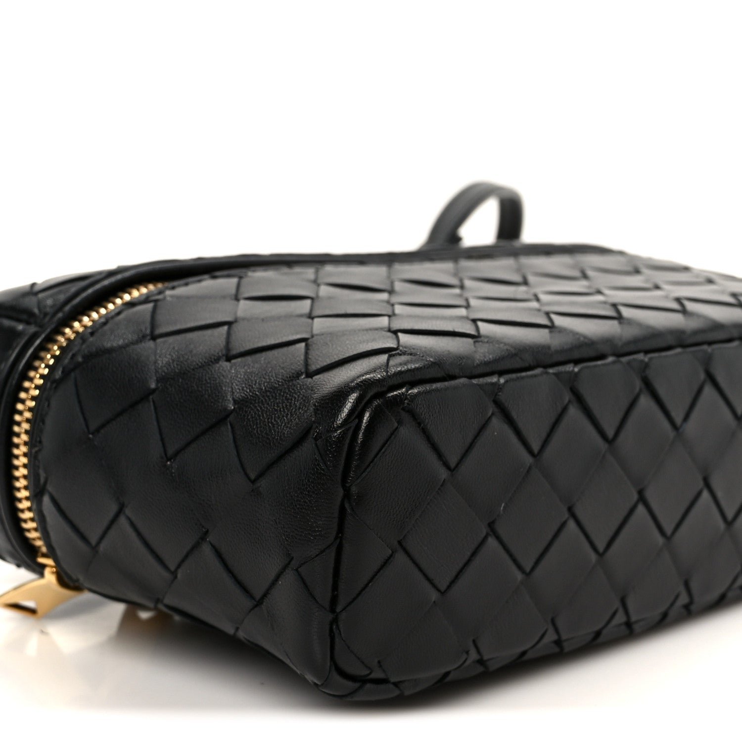Calfskin Intrecciato Bang Bang Vanity Case Black