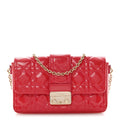 Patent Cannage Miss Dior Promenade Pouch Fuchsia