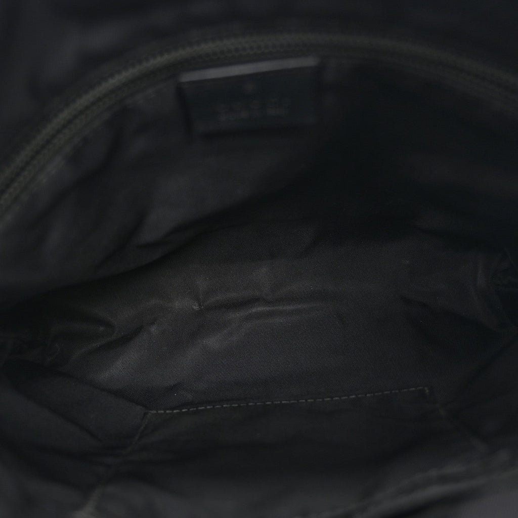 Canvas Web Messenger Bag Black