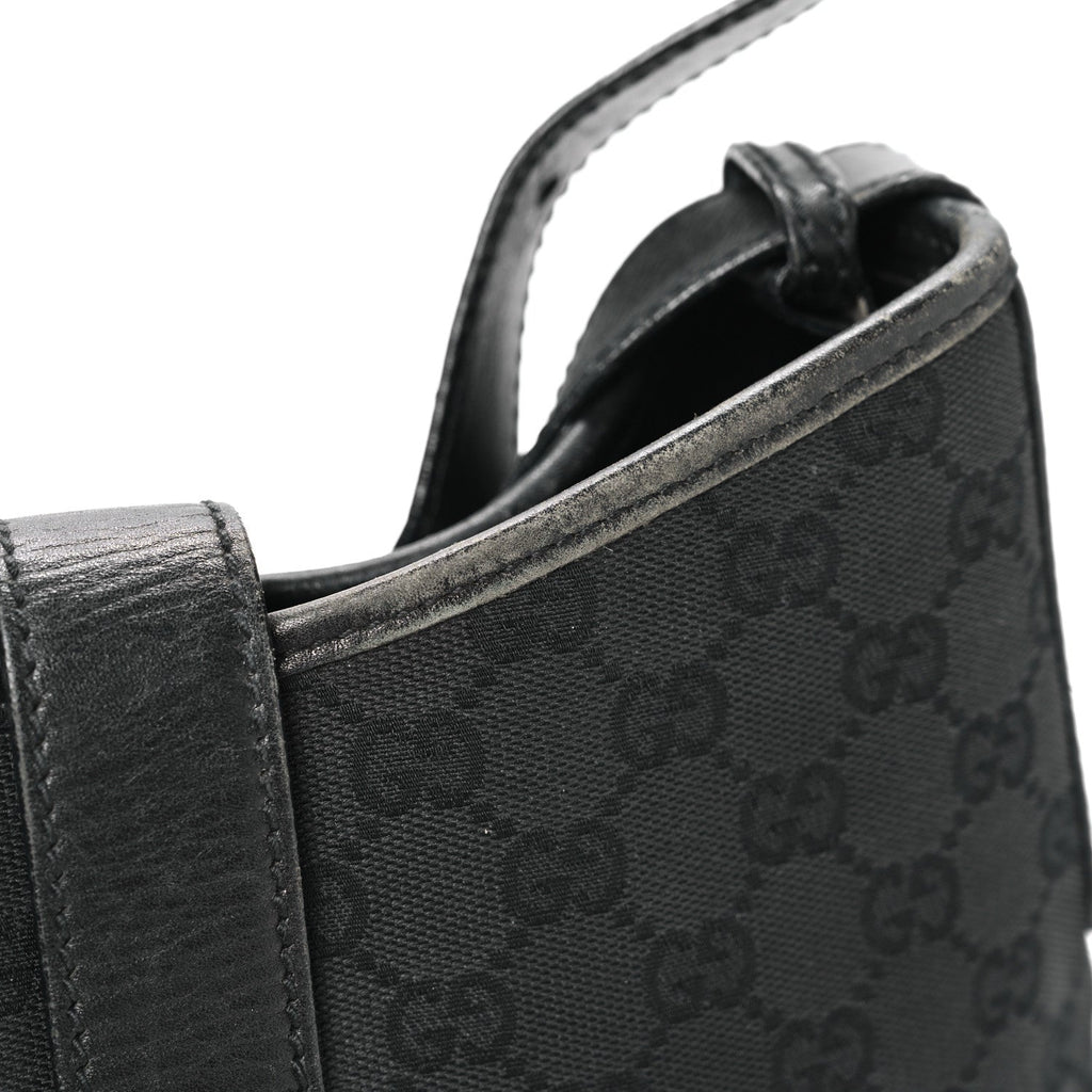 Monogram Piston Shoulder Bag Black