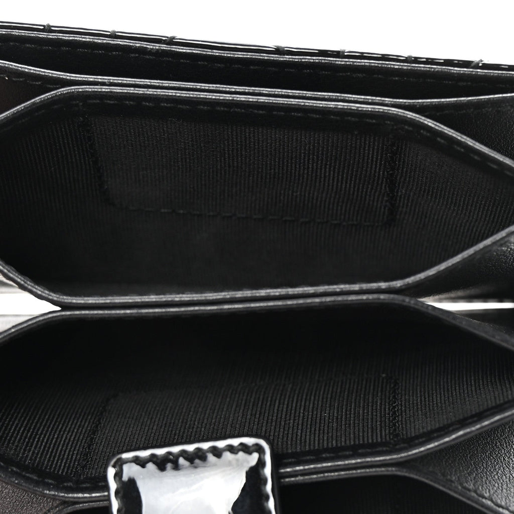 Patent Cannage Lady Dior 5-Gusset  Holder Black