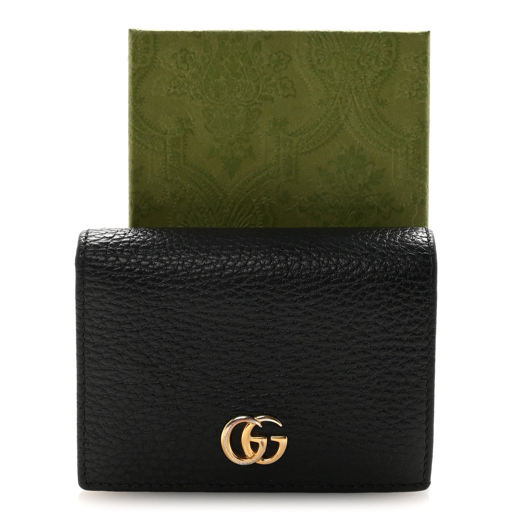 Pebbled Calfskin GG Marmont  Case Black