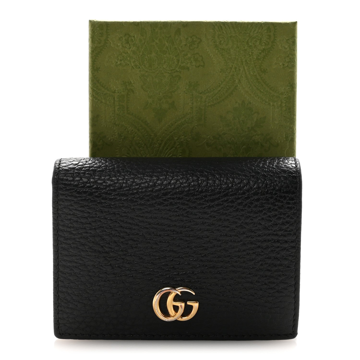 Pebbled Calfskin GG Marmont  Case Black
