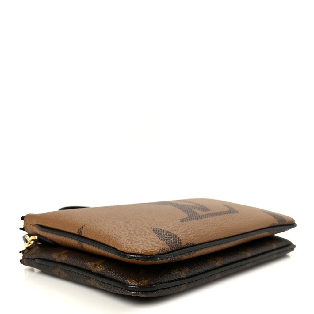 Reverse Monogram Giant Double Zip Pochette
