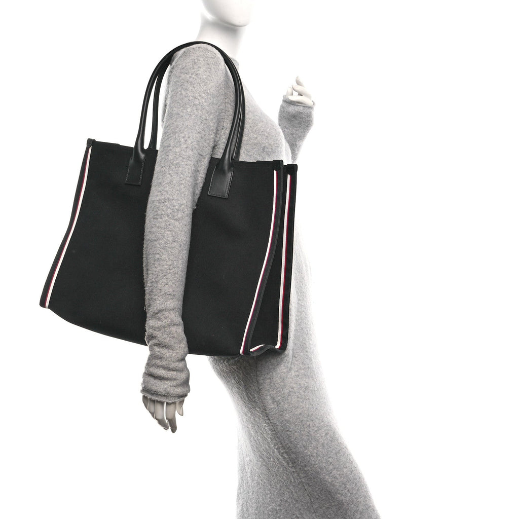 Linen Calfskin Extra Large Nastroloubi F.A.V.L. Tote Black