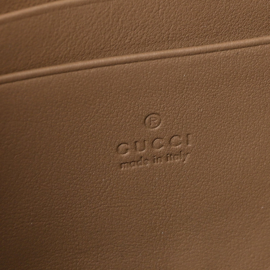 GG Supreme Monogram Mini Dionysus Chain Wallet Beige Taupe